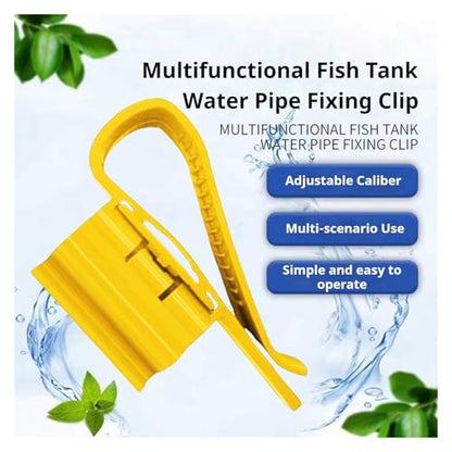 Aquarium Fish Tank Inflow Outflow Tube Holder 30pcs Aquarium Tube Holder Clip Fish Tank Water Change Hose Support ABS Plastic Glass Mount with Anti-Slip Design for Glass Fish Tanks(Blue)