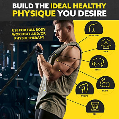 Long Resistance Bands Set, 5 Pull Up Assistance Bands for Working Out - color: Black 2