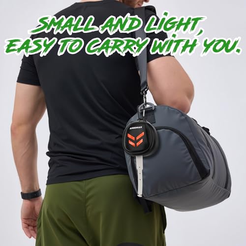 ARGOMAX Ventilated Mouth Guard Case with Clip for Lip Guards, Black Orange - color: Black+orange