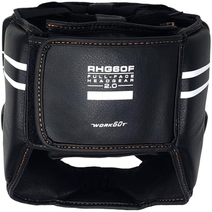 RIVAL Boxing RHG60F 2.0 Workout Full Face Headgear - Adjustable Lace Top, Chin Protection, and Multi-Layered Foam Padding - size: X-Large