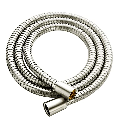 BRIGHT SHOWERS Shower Hose For Hand Held Shower Heads, 69 Inches Cord Extra Long Stainless Steel Hand Shower Hose, Ultra-Flexible Replacement Part with Brass Insert, Brushed Nickel - color: Brushed Nickel, size: 69 Inch