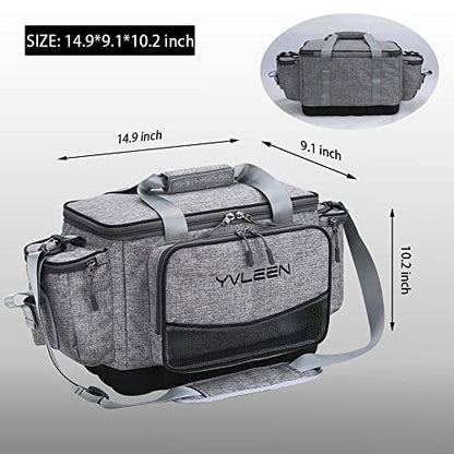 Fishing Tackle Box Bag - Outdoor Large Fishing Tackle Storage Bag - 100% Water-Resistant Polyester Material - Fishing Tackle Bags - Suitable for 3600 3700 Tackle Box