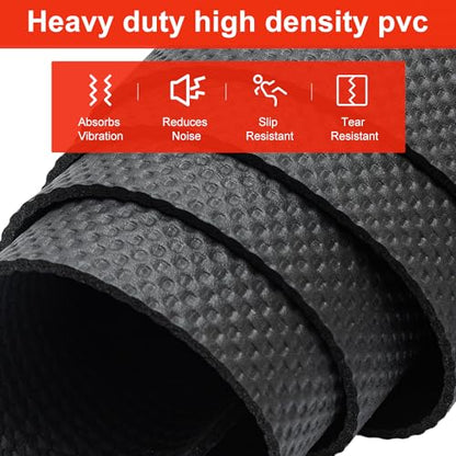 Treadmill Walking Pad Mat for Carpet Floors,23.6x60 Foldable Treadmill Mat for Hardwood Floors, Non-Slip Exercise Equipment Mat for Under Exercise Bike,Walking Pad & Elliptical,Noise Shock Absorption - size: 23.6" × 60"
