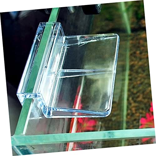 Happyyami Fish Tank Cover Support Brackets 20pcs Plastic Aquarium Bracket for 5-6mm Glass Tank Practical Aquarium Support Set