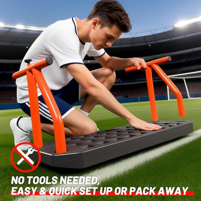 PLAYAPUT 6-in-1 Soccer Rebounder Board - Dual Surface Adjustable Angle