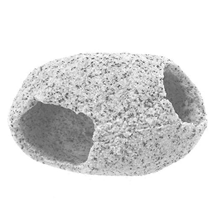 Penn-Plax Deco-Replicas Granite Aquarium Ornament & Hideaway – Realistic Stone Appearance – Safe for Freshwater and Saltwater Tanks – Large Size (Pack of 2) - size: Large (Pack of 2)