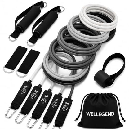 WELLEGEND Resistance Bands Set with Complete Workout Accessories