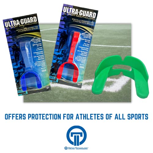 Ultra-Guard Orthodontic Mouthguard Without Strap, Clear, Double Protection - color: Clear