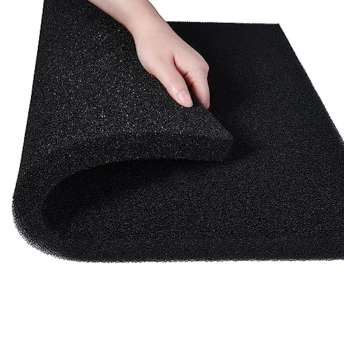 Aquarium Sponge Filter Pad, Bio Filter Media Foam Sponges, Cut-to-Size Foam for Fish Tank (20"x20"x1" (50PPI)) - size: 20"x20"x1" (50PPI)
