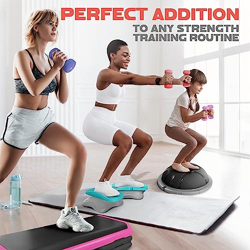 Yes4All Neoprene Dumbbells, Pairs and Sets with Rack for Home Workouts - color: H. Dark Red - 9lbs - Pair, style: Pair