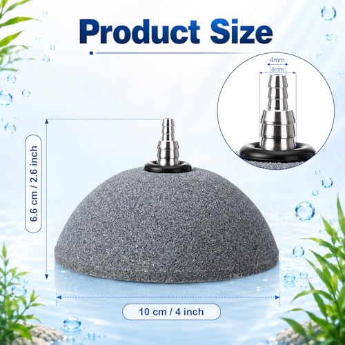 12 Pcs Aquarium Air Stones 3.9 Inch Pond Air Stone Bread Mineral Airstones Bubble Fish Tank Airstone Oxygen Diffuser for Aquarium Fish Tank Bucket Pond and Dwc Reservoir - size: 10 cm/ 3.9 inch