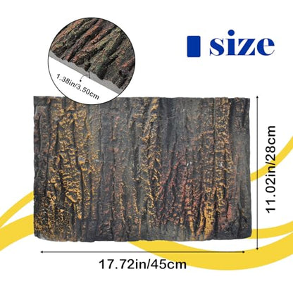 Reptile Tank Background Board Rock Terrarium Cork Background Board 3D Wall Backdrop Aquarium DéCor Backgrounds Amphibian Habitat Decoration for Lizards Leopard Gecko Bearded Dragons Turtle