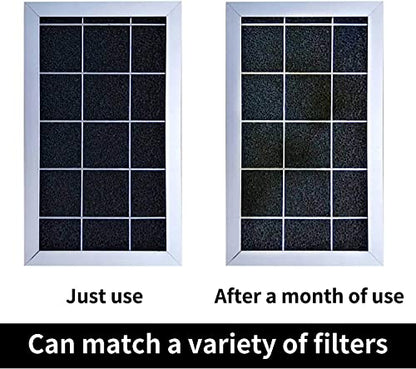 Cut-to-Fit Activated Carbon Filter Sheet Charcoal Air Vent Filters Pad Black Range Hood AC Replacement Fabric Filter 1 Pack 16" x 48" x 0.125" - size: 16" x 48" x 0.1"