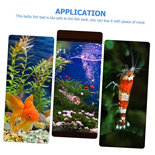 VICASKY Betta Fish Leaf Hammock Silicone Resting Bed for Betta Fish and Spawning Lightweight Floating Leaf Accessory for Aquatic Habitat