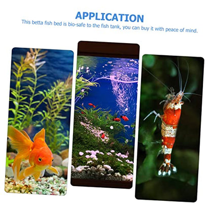 VICASKY Betta Fish Leaf Hammock Silicone Resting Bed for Betta Fish and Spawning Lightweight Floating Leaf Accessory for Aquatic Habitat