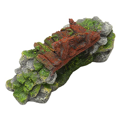 Fish Tank Arch Bridge, Space Saving Resin Decoration for Underwater Aquarium Environment