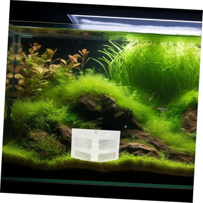 SUPVOX Aquarium Isolation Grid Plate Acrylic Fish Tank Divider Pump Guards Corner Fish Tank Partition Easy to Install