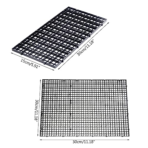 6Pcs Grids Bottom Isolate Tray Aquariums Divider Tray Fish Tanks EggCrate Light Diffuser Divider Filter AquaticSupply