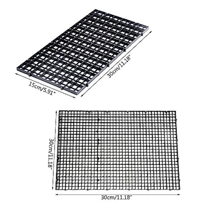 6Pcs Grids Bottom Isolate Tray Aquariums Divider Tray Fish Tanks EggCrate Light Diffuser Divider Filter AquaticSupply