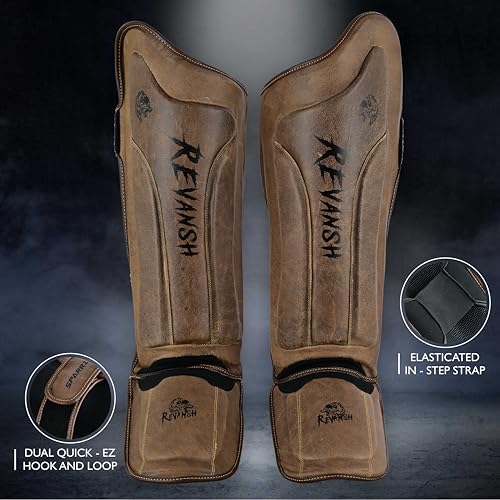 Shin Guards - Premium Protection for Boxing, MMA, Muay Thai, Kickboxing, and Martial Arts - Durable, Comfortable, Lightweight Combat Gear - size: Medium