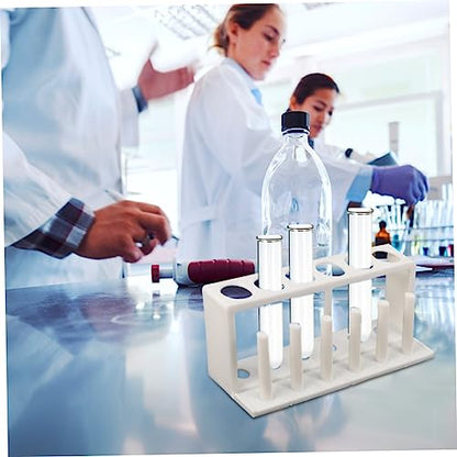 Plastic Test Tube Holder Rack Laboratory Organizer for Water Quality Testing Design for Stability for School Science Experiments
