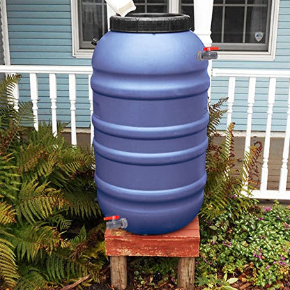 3/4 Inch PVC Rain Barrel Valve Spigot Kit with Ball Valve and Bulkhead Fitting Adapter for Water Tanks, Aquariums, Pools - size: 3/4"+valve