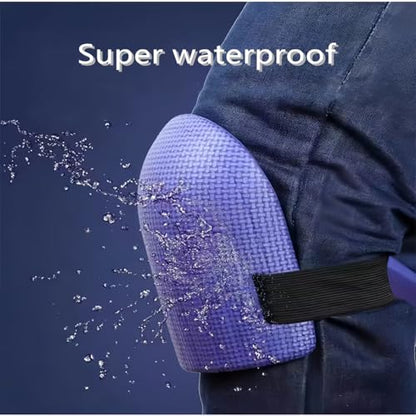 men's and women's gardening knee pads - lightweight waterproof foam knee pads and easy to install, with adjustable hook and loop strap (green) - color: green