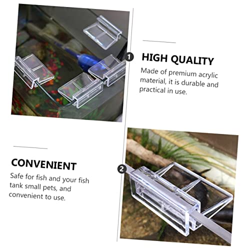 FRCOLOR 20pcs Aquarium Stand Support Brackets Acrylic Fish Tank Cover Clips Fish Tank Rack Holders
