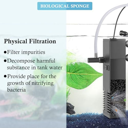 4PCS Replacement Aquarium Biochemical Sponge for 8W Aquarium Filter, Aquarium Filter Sponges for Replacement