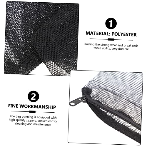 15pcs Net Bags for Fish Tank Water Filtration Washable Mesh Bags Zippers to Prevent Media Loss and Protect Pump