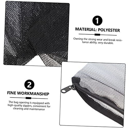 15pcs Net Bags for Fish Tank Water Filtration Washable Mesh Bags Zippers to Prevent Media Loss and Protect Pump