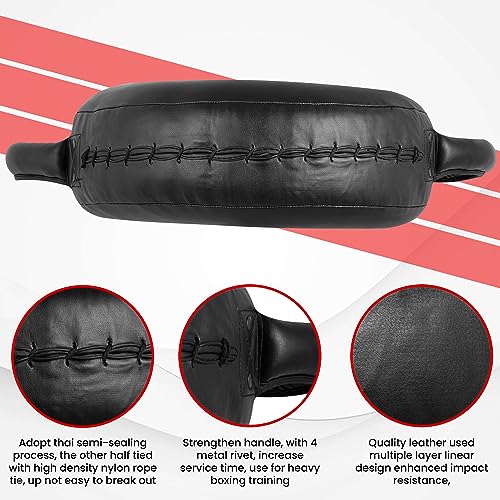 PSS PU Leather Strike Boxing Pads for Punching Kicking Martial Arts Karate Taekwondo Focus Target Shield Round Pad Muay Thai Training Equipment Unisex
