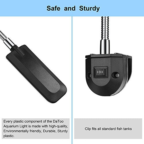 Aquarium Light Small LED Clip Light for Fish Tank, 1 Yr Warranty - size: 1.5W (Without Timer & Dimmer)