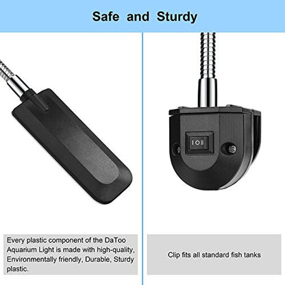 Aquarium Light Small LED Clip Light for Fish Tank, 1 Yr Warranty - size: 1.5W (Without Timer & Dimmer)