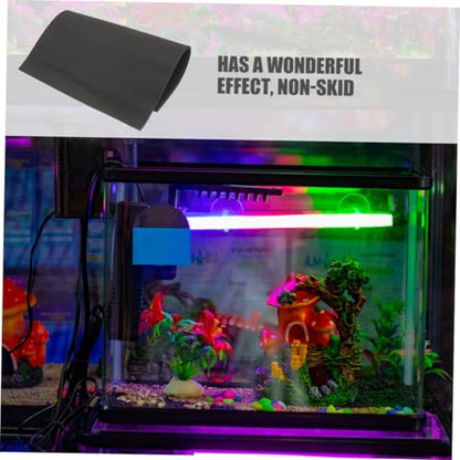 Abaodam 2pcs Fish Tank Mat Thickened Non- Cushioning Pad for Aquariums Base for Reptiles and Pet Fish Easy to Cut for