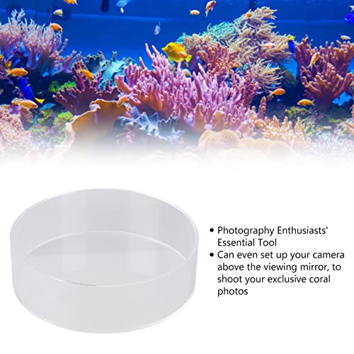 Observe Lens Transparent Acrylic Fish Tank Cylinder Magnifier, Aquarium Viewing Tool with Clear Optics for Top - Down Observation and Underwater Photography