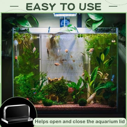 Fdit 6Pcs Aquarium Cover Handle Secure Grip Acrylic Aquarium Lid Pull Handle Suitable for Home