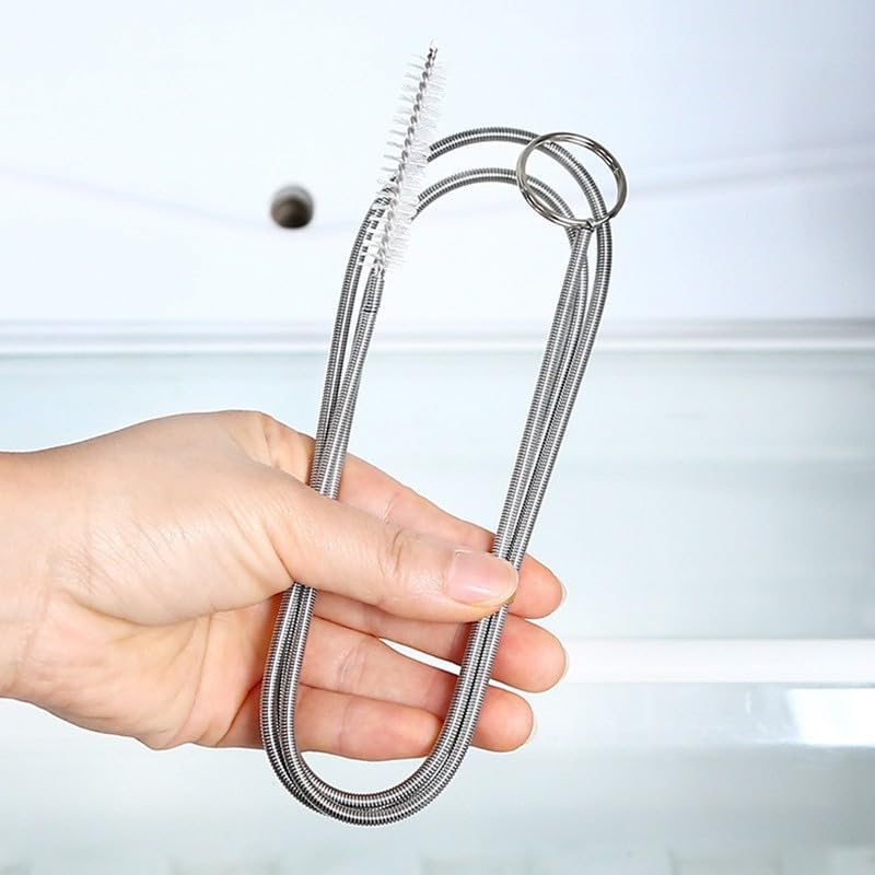5pcs/Set Refrigerator Drain Hole Blockage Cleaning Tool Reusable Refrigerator Unclogging Tool Kit Universal Drain Pipe Cleaning Brush Refrigerator Cleaning Tool Fish Tank Pipe Cleaning