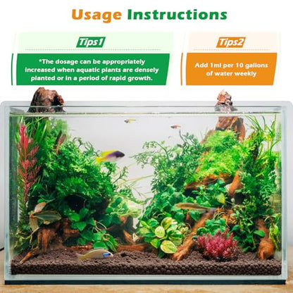 HC035 All-in-One Liquid Aquarium Plant Fertilizer - with Essential Micro & Macro Nutrients for Freshwater Planted Tanks, 150ml/500ml/1000ml (150mL)