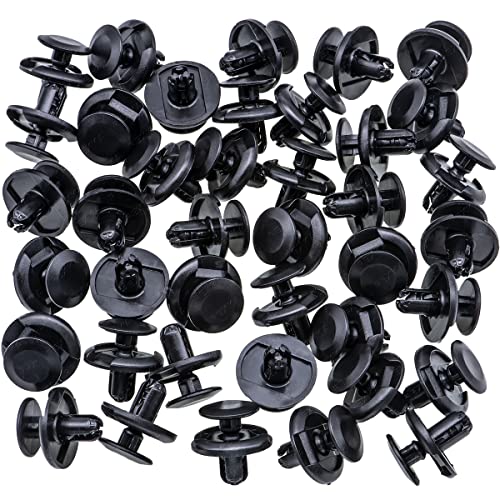 Rexka 40pcs Fender Liner Splash Shield Clip Retainer Fastener Rivet for Toyota Lexus 90467-07164 Camry, Celica, Corolla iM, Echo, Highlander, Prius, Prius V, RAV4, Sienna, Solara, ES - size: One Size