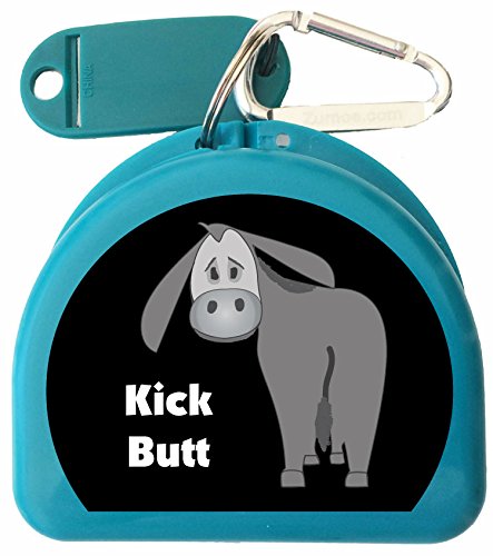 Mouth Guard, Retainer, Mouthguard Case - Kick Butt - color: Aqua