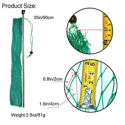 Fishing Net Bag Foldable Fishing Keep Net Diving Bag 4/5 Inch Mesh 35 Inch Length Fishing Net