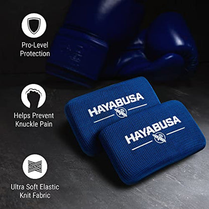 Hayabusa Boxing Knuckle Guards - color: Blue, size: Small-Medium