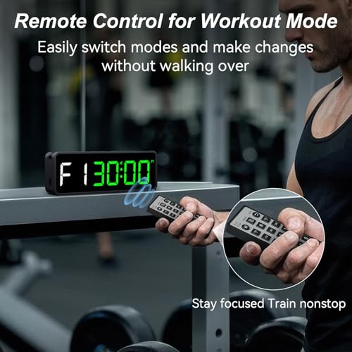 Acedeck Portable Gym Timer Clock: Fitness Digital Clock with Strong Magnet - color: Green