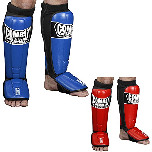 Combat Sports Pro-Style MMA Shin Guards - color: Red, size: X-Large