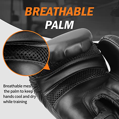 Boxing Gloves for Men Women Adults - color: Gold, size: 14oz