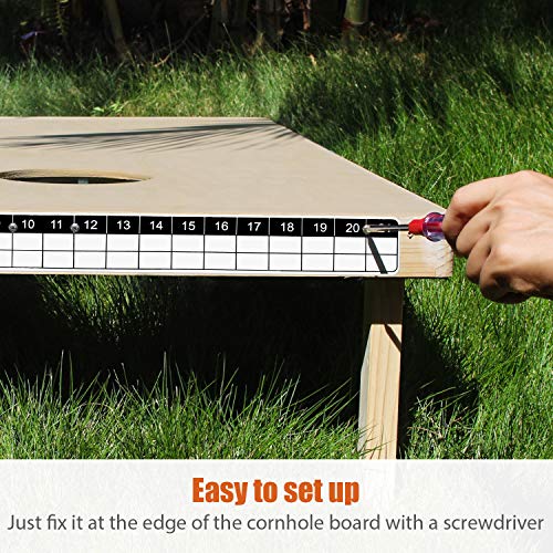 Waybelive Cornhole Game Magnetic Scoreboard, White & Black - size: 1 Pack
