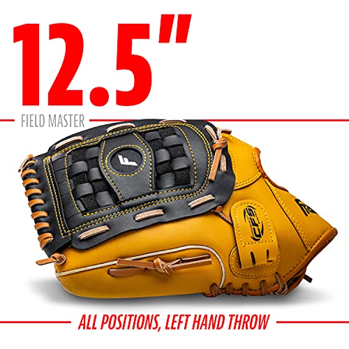 Franklin Sports Field Master Baseball Glove - color: Tan, style: 12.5" - Basket Web