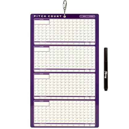 Murray Sporting Goods Baseball Team Colors Dry Erase Coaches Clipboard - style: Purple