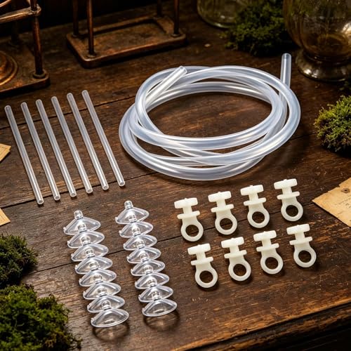 Aquariums Floating Plant Floating Plant Fence, Fish Feeding Ring Can Adjust Height with Water, Aquarium Decoration for Intercepts Floatings Plants, Fish Feeding